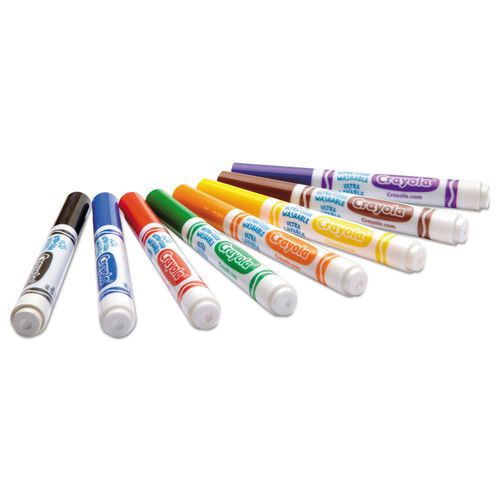 Crayola 8 Ultra Washable Stamped Markers Clear