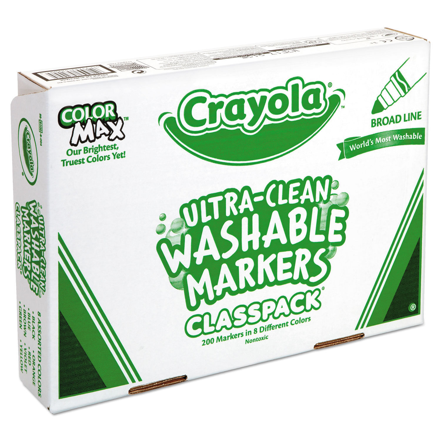 Crayola Ultra Clean Washable Markers, 16-Count Fine Line Markers, Art, Pack  of 2