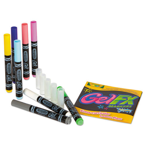 Crayola Gel FX Washable Markers Assorted Colors Box Of 8 - Office Depot