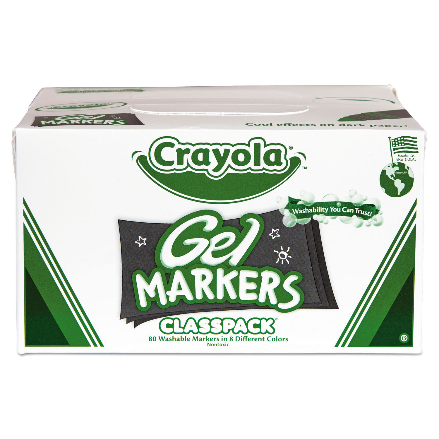 Crayola Gel FX Markers Classpack, 8 Colors, 80-Count at