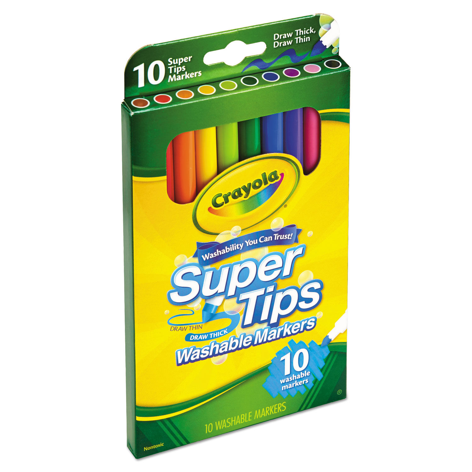 Washable Super Tips Markers By Crayola Cyo588610 Ontimesupplies Com