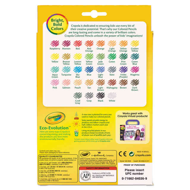 Crayola Tri-Color Pencils w/Tin : : Home