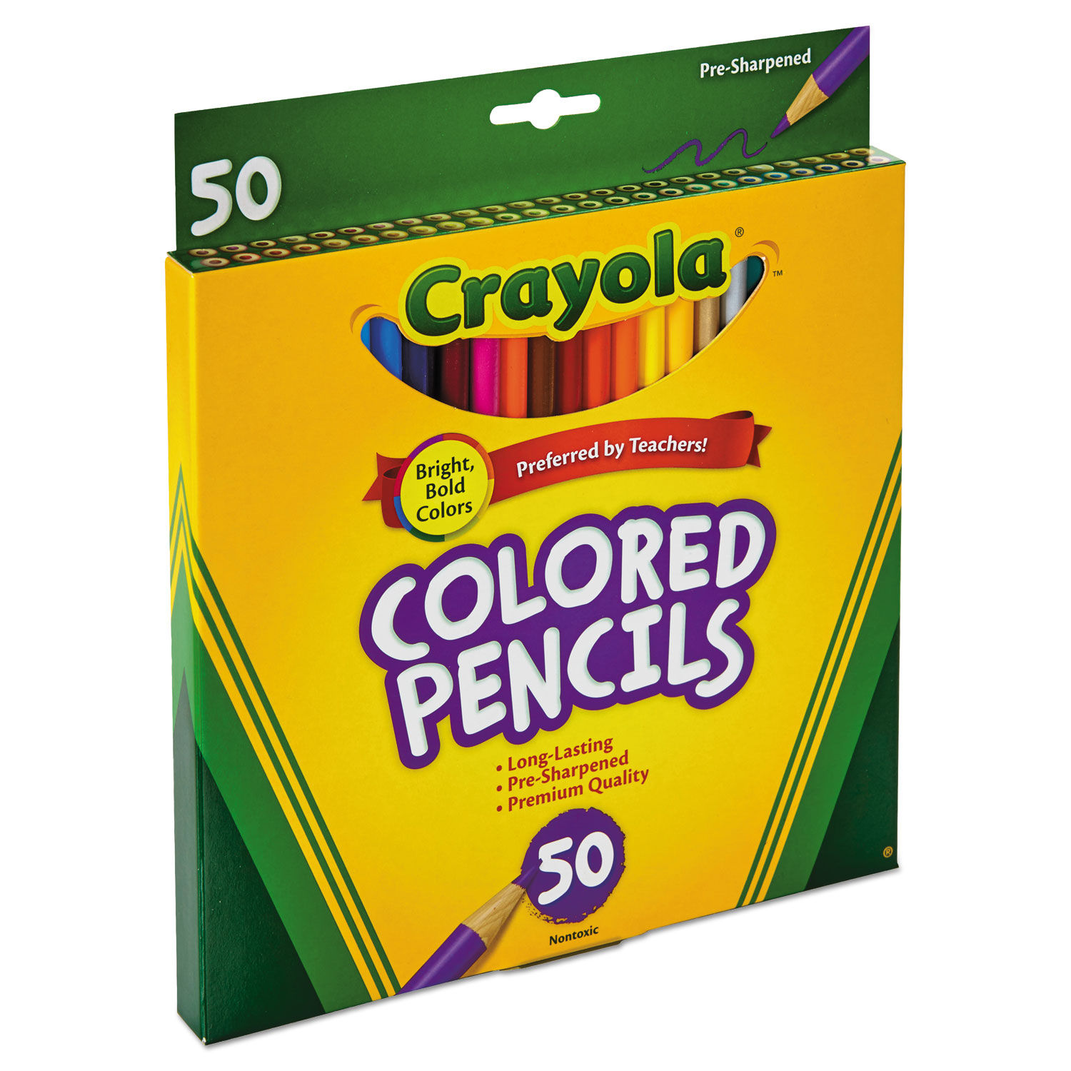 Crayola Colored Non-Toxic Pencils, Long, 36 Ea