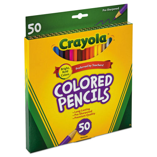 Crayola Color Pencils Assorted Colors Box Of 24 Color Pencils - Office Depot