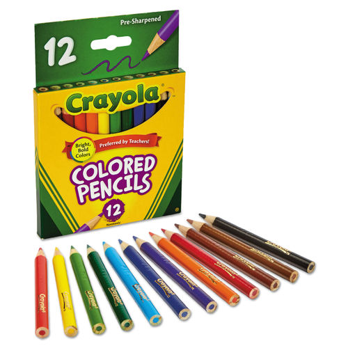 Mini Crayola Colored Pencils, Set of 12 Assorted Colors – Absolutely EVO