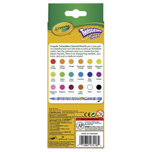 Crayola Twistables Colored Pencils, Assorted - 30 count