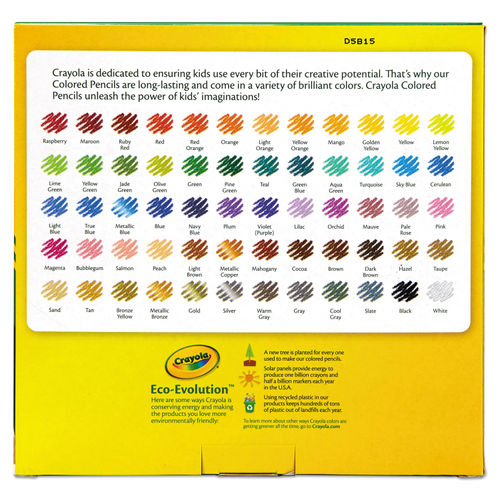 100 Colored Pencils Swatch Chart