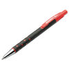 NSN3687773 - 7520013687773 SKILCRAFT Rubberized Ballpoint Pen, Retractable, Medium 1 mm, Red Ink, Black Barrel, Dozen