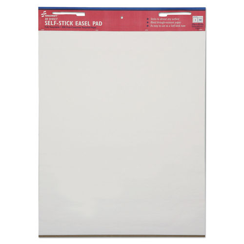 Universal Self-Stick Easel Pad, Unruled, 25 x 30, White, 30 Sheets, 2/Carton