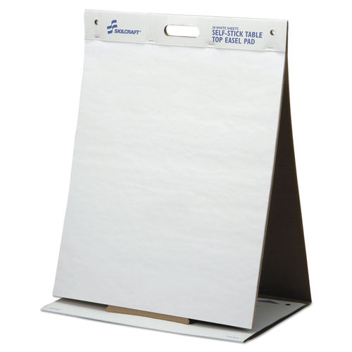 Original Tabletop Easel Pad with Self-Stick Sheets, Unruled, 20 x 23,  White, 20 Sheets