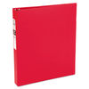 AVE03310 - Economy Non-View Binder with Round Rings, 3 Rings, 1" Capacity, 11 x 8.5, Red, (3310)