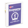 AVE05806 - Economy View Binder with Round Rings , 3 Rings, 1" Capacity, 8.5 x 5.5, White, (5806)