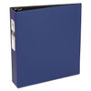 AVE03500 - Economy Non-View Binder with Round Rings, 3 Rings, 2" Capacity, 11 x 8.5, Blue, (3500)