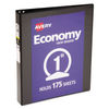 AVE05710 - Economy View Binder with Round Rings , 3 Rings, 1" Capacity, 11 x 8.5, Black, (5710)