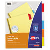 AVE11109 - Insertable Big Tab Dividers, 5-Tab, Double-Sided Gold Edge Reinforcing, 11 x 8.5, Buff, Assorted Tabs, 1 Set