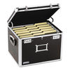 IDEVZ01008 - Locking File Chest with  Adjustable File Rails, Letter/Legal Files, 17.5" x 14" x 12.5", Black