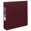 AVE79362 - Heavy-Duty Non-View Binder with DuraHinge and One Touch EZD Rings, 3 Rings, 2" Capacity, 11 x 8.5, Maroon