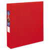 AVE79585 - Heavy-Duty Non-View Binder with DuraHinge and One Touch EZD Rings, 3 Rings, 1.5" Capacity, 11 x 8.5, Red