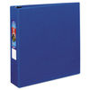 AVE79882 - Heavy-Duty Non-View Binder with DuraHinge and One Touch EZD Rings, 3 Rings, 2" Capacity, 11 x 8.5, Blue