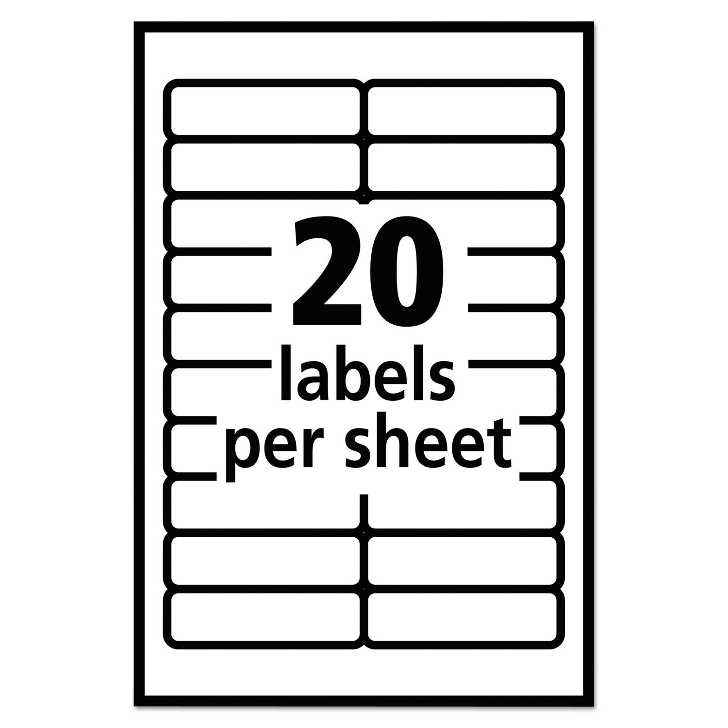 Removable Multi-Use Labels by Avery® AVE05422 | OnTimeSupplies.com