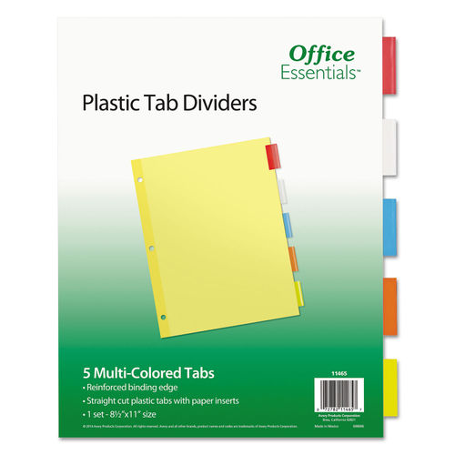 Plastic Insertable Dividers by Office Essentials™ AVE11465