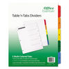 AVE11667 - Table 'n Tabs Dividers, 5-Tab, 1 to 5, 11 x 8.5, White, 1 Set