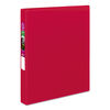 AVE27201 - Durable Non-View Binder with DuraHinge and Slant Rings, 3 Rings, 1" Capacity, 11 x 8.5, Red