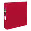 AVE27203 - Durable Non-View Binder with DuraHinge and Slant Rings, 3 Rings, 2" Capacity, 11 x 8.5, Red