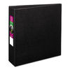 AVE27650 - Durable Non-View Binder with DuraHinge and Slant Rings, 3 Rings, 3" Capacity, 11 x 8.5, Black