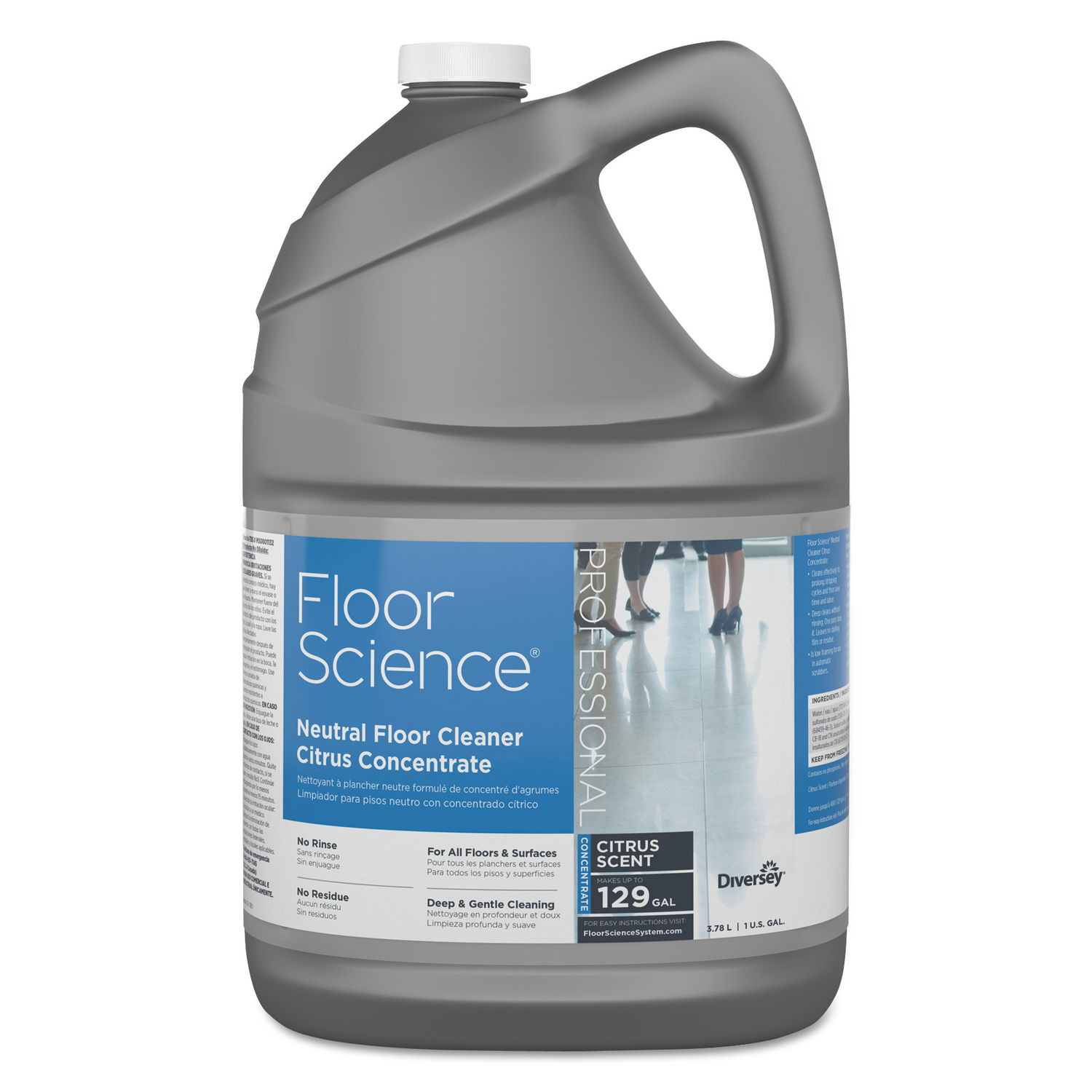 Floor Science Neutral Floor Cleaner Concentrate by Diversey™ DVOCBD540441EA