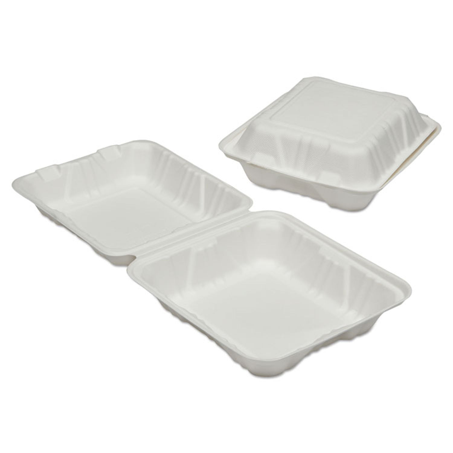 Plastic Sauce Containers With Hinged Lid Natural 100ml - Packware