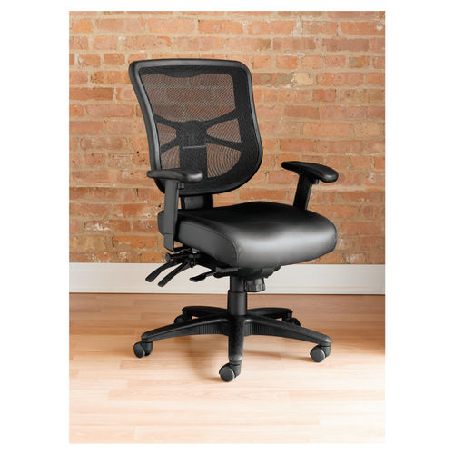 Alera Elusion Series Mesh Mid Back Multifunction Chair By Alera