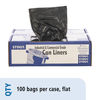 STOT3658B15 - Total Recycled Content Plastic Trash Bags, 60 gal, 1.5 mil, 36" x 58", Brown/Black, 100/Carton