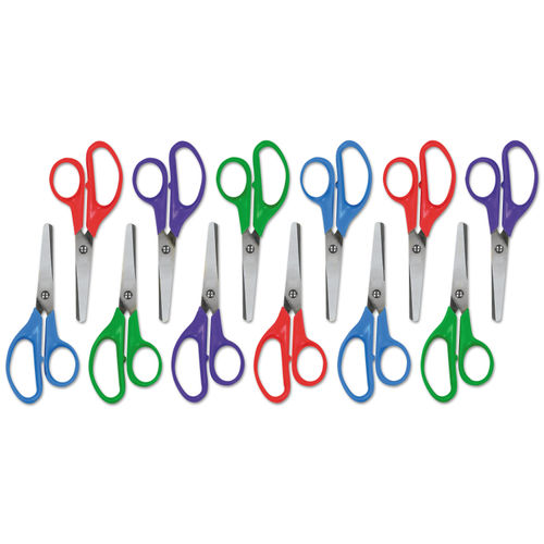 12Pk 5 Scissors, 3 Colors, 2 Assortments