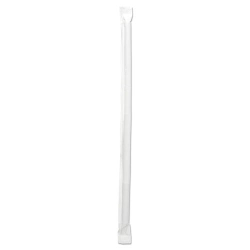 10.25 Clear Wrapped Straws