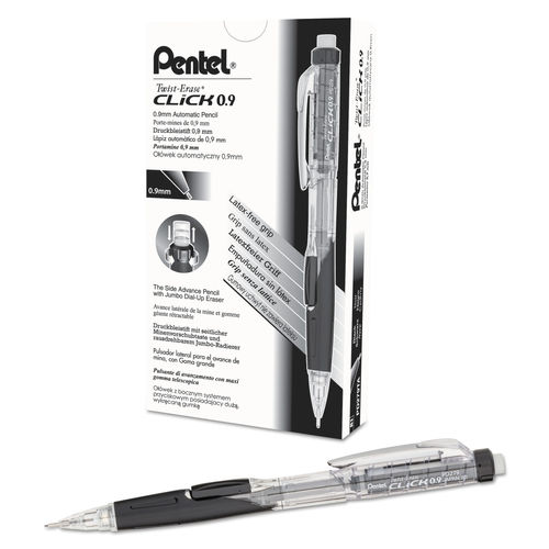 Pentel Clic Eraser Grip Retractable Eraser, Assorted - 3 pack