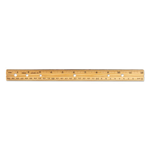 25 Pack Wooden Ruler 12 Inch Rulers Bulk Wood Measuring Ruler