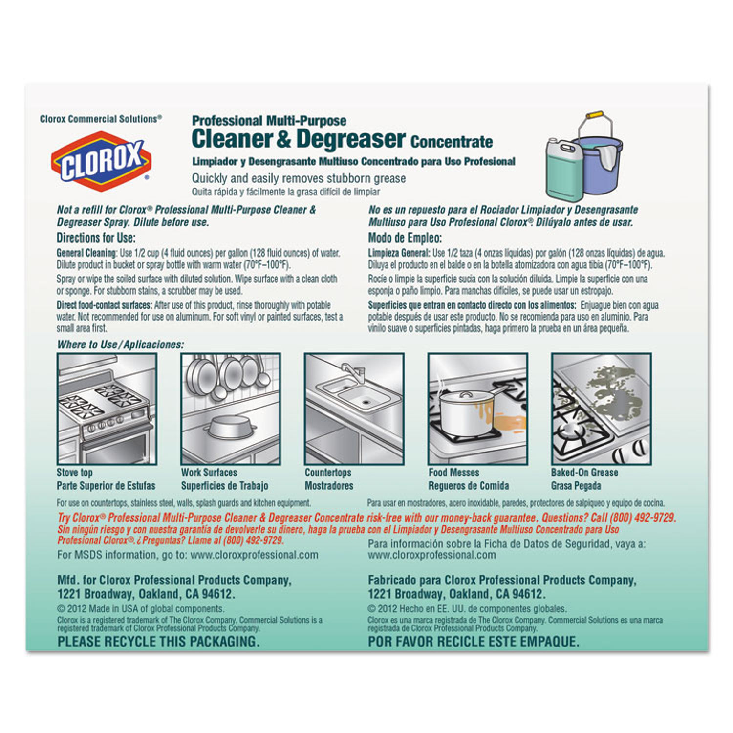 Professional MultiPurpose Cleaner and Degreaser Concentrate by Clorox