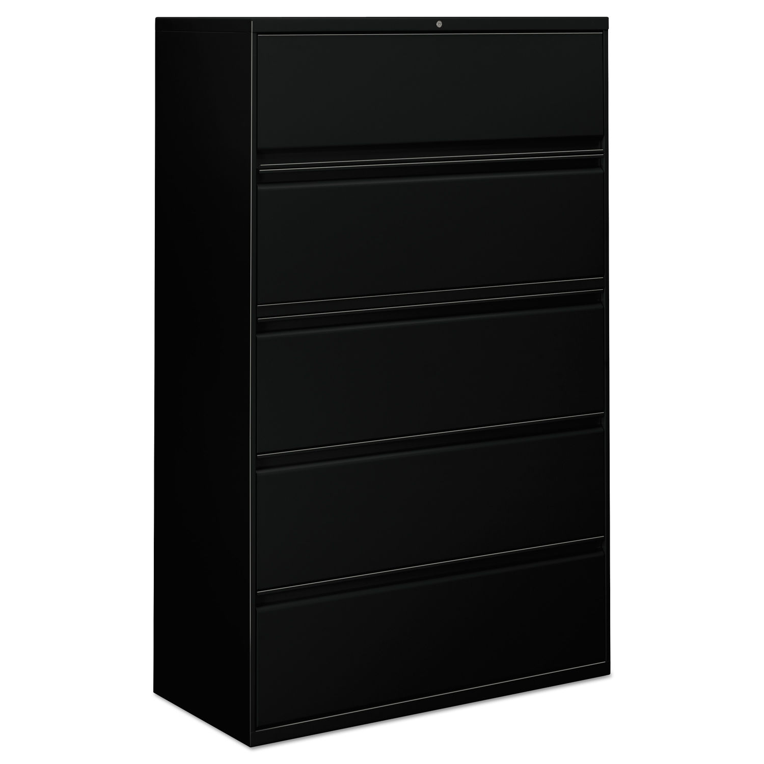 Five Drawer Lateral File Cabinet By Alera Alelf4267bl