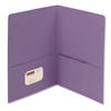 SMD87865 - Two-Pocket Folder, Textured Paper, 100-Sheet Capacity, 11 x 8.5, Lavender, 25/Box