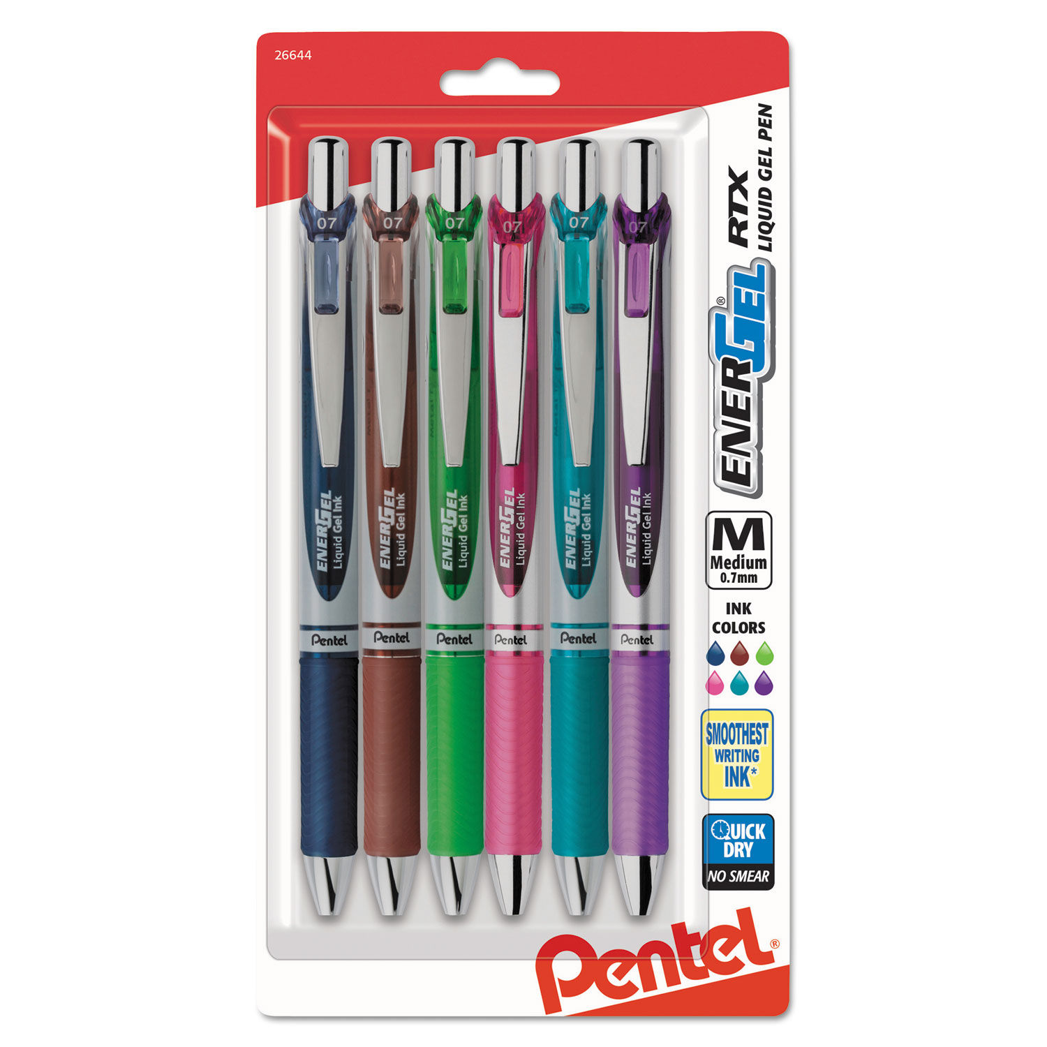 Pentel EnerGel RTX Pens 0.3 mm Needle Point Black Ink Pack Of 3 - Office  Depot