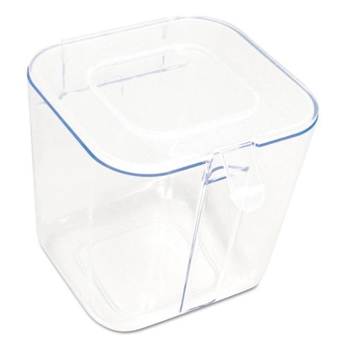 Deflecto Stackable Storage Caddy Organizer, 3 Containers, White/Clear, 2  Pack 