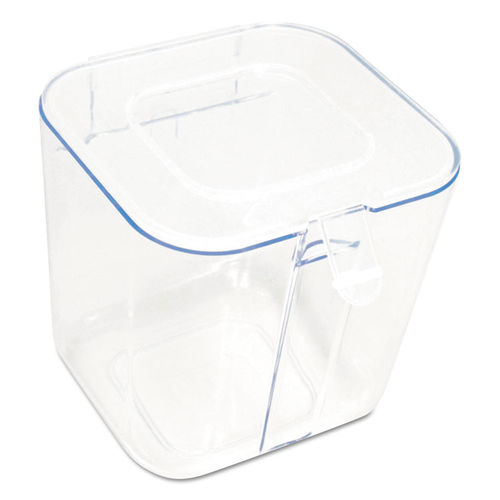 Deflecto Stackable Storage Caddy Organizer 3 Containers White/Clear 2 Pack