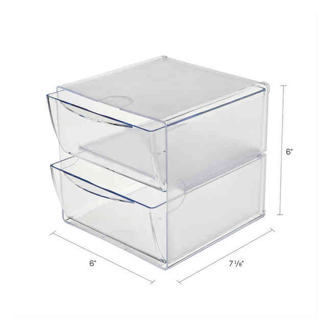 Stackable Cube Organizer by Deflecto® DEF350101 | OnTimeSupplies.com