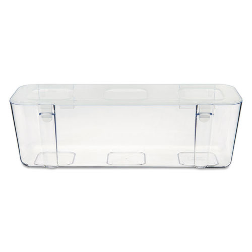 Deflecto White Caddy Organizer with Small Medium and Large Compartments