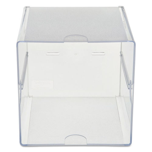 Business Source Clear Cube Storage Cube Organizer 6 Height x 6 Width x 6  Depth Desktop Clear 1 Each - Office Depot