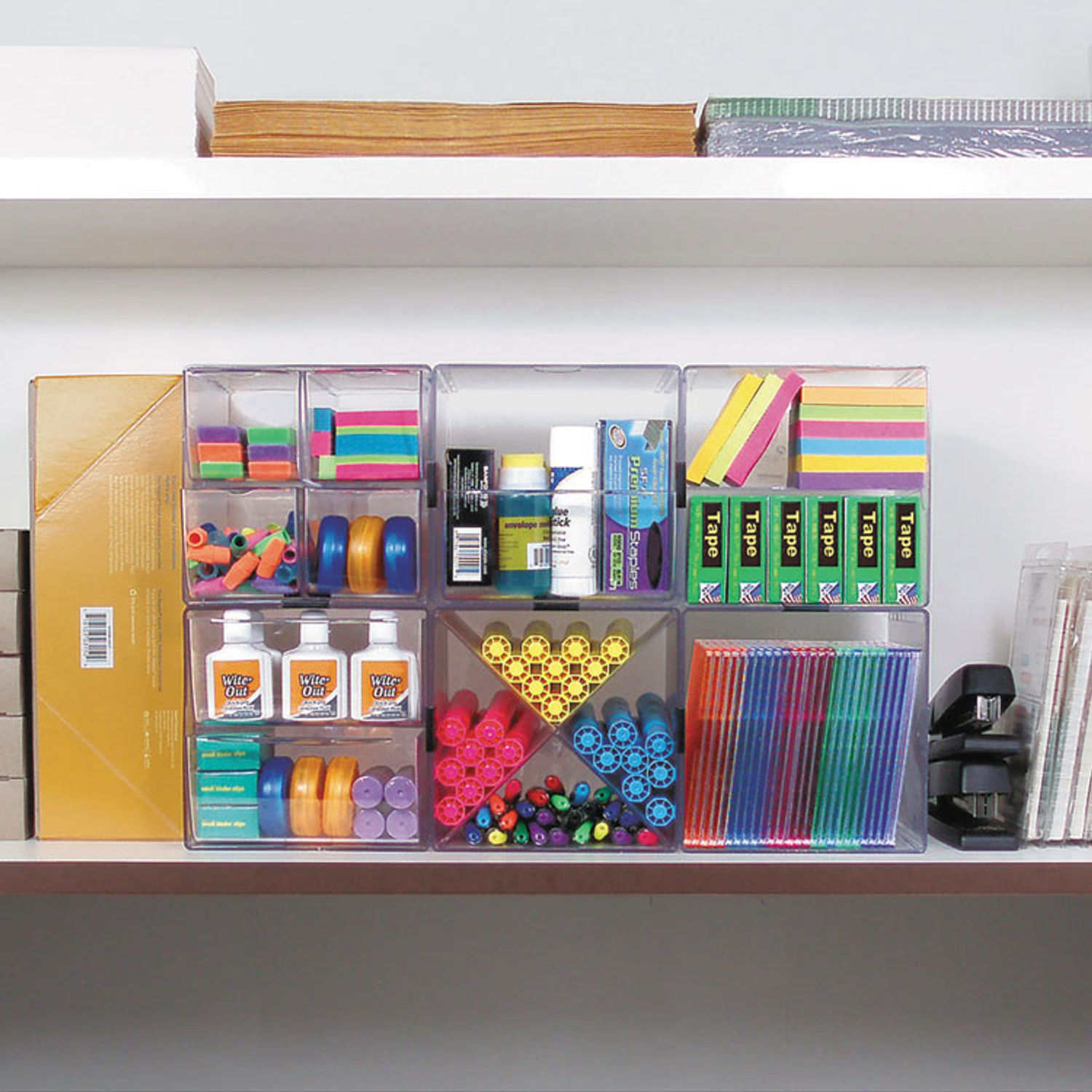 Stackable Cube Organizer by deflecto® DEF350401