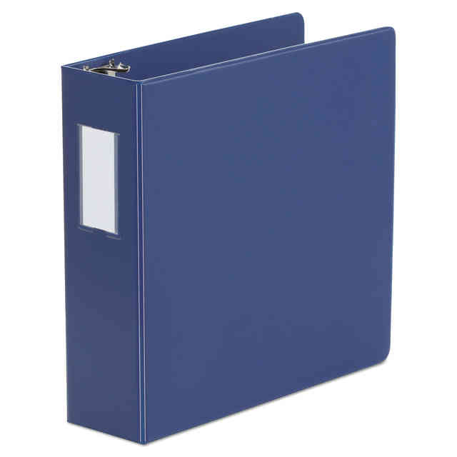 Deluxe Non-View D-Ring Binder with Label Holder, 3 Rings, 1.5 Deluxe Non-View D-Ring Binder with Label Holder, 3 Rings, 1.5