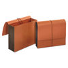 UNV13090 - Extra Wide Expanding Wallets, 5.25" Expansion, 1 Section, Elastic Cord Closure, Letter Size, Redrope