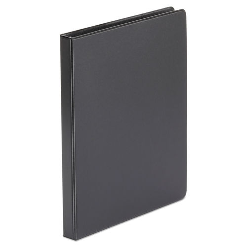 Office Depot Brand Premium Leatherette Presentation View 3 Ring Binder 1  Round Rings Black - Office Depot